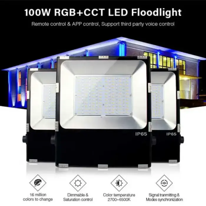 100W Wide Beam Colour Changing Floodlight