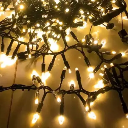 300 LED Connectable Cluster Christmas Lights Warm White