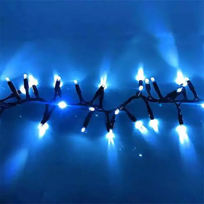 600 LED Connectable Cluster Christmas Lights Ice White