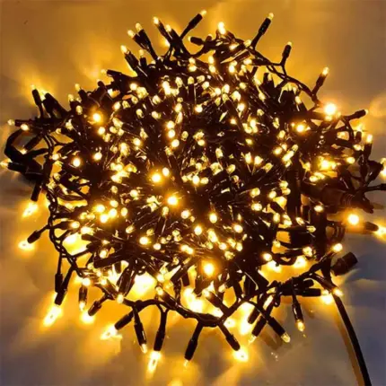 600 LED Connectable Cluster Christmas Lights Warm White