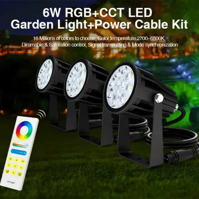 6W RGB+CCT Smart Spot Spike Light