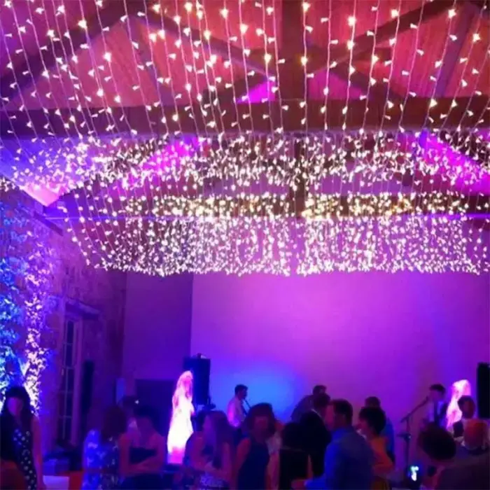 Connectable Indoor LED Curtain Lights 6M Ice White