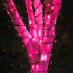 Connectable Pink Outdoor Tree Lights