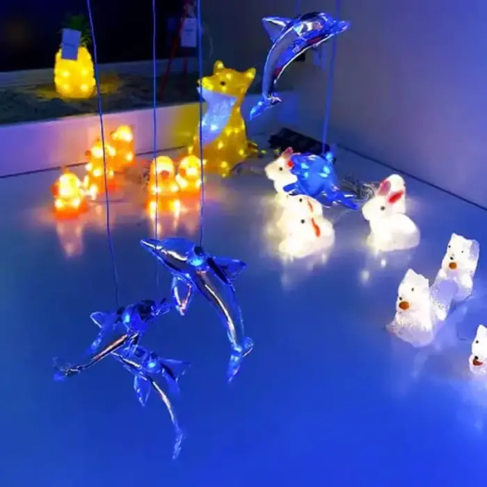 Hanging LED Dolphins Decoration