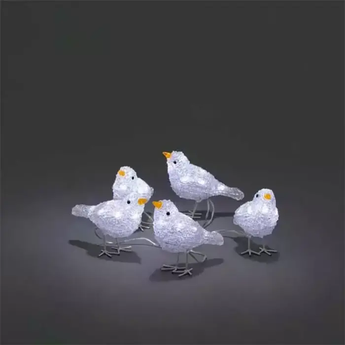 LED Acrylic Birds Christmas Decor
