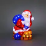 LED Acrylic Chimney Climbing Santa For Outdoor Christmas Decoration