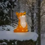 LED Acrylic Fox Christmas Decor 27CM
