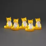 LED Acrylic Foxes Christmas Decor
