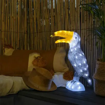 LED Acrylic Toucan Garden Decor