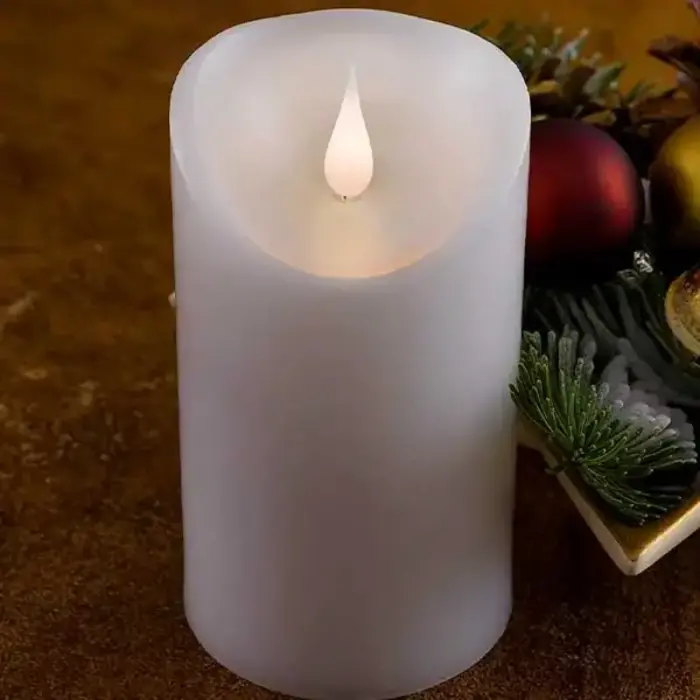 LED Christmas Wax Candle 25cm