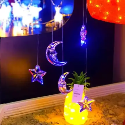 LED Moon & Star Hanging Decoration