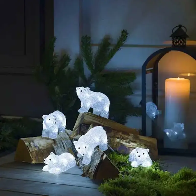 LED Polar Bears Christmas Decoration - Fantasy Christmas Lights