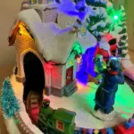 Musical Christmas Village Scene
