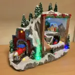 Musical Mountain Christmas Village Scene