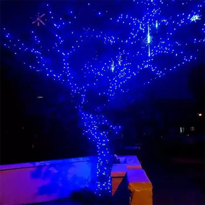 Outdoor LED Blue Christmas Lights