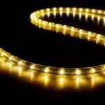 warm white LED rope light in 50 metre roll