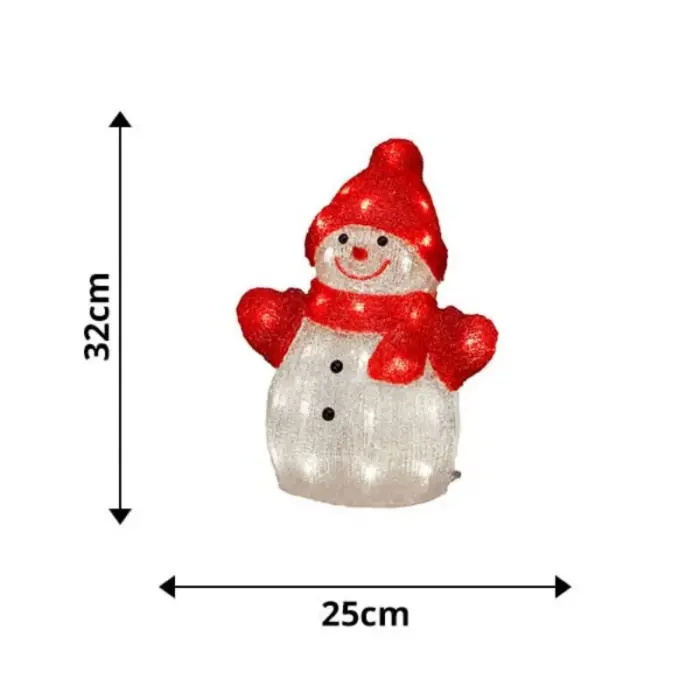 Acrylic Snowman For Outdoor Christmas Decoration