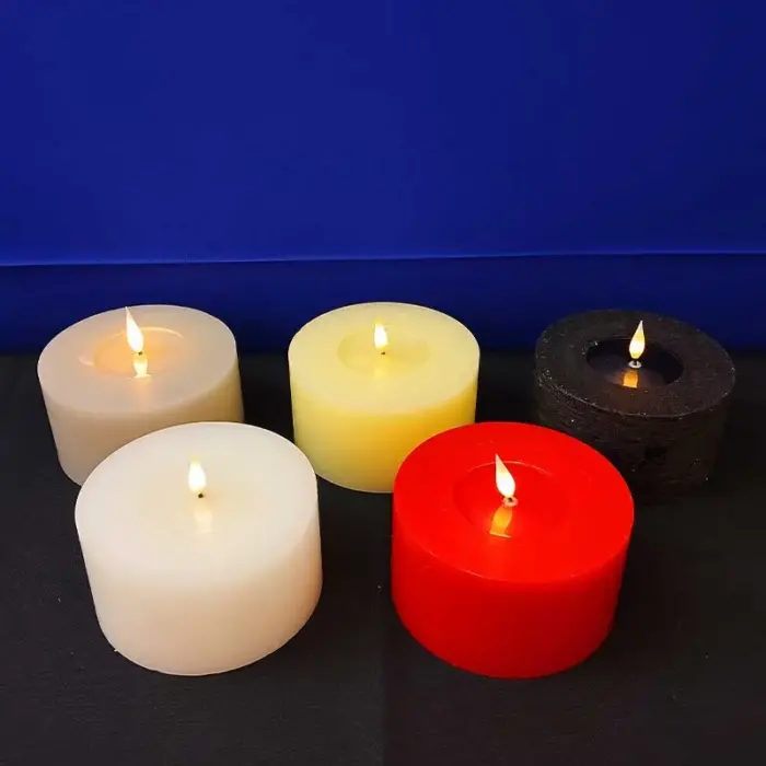 Battery Operated Christmas Wax Candles