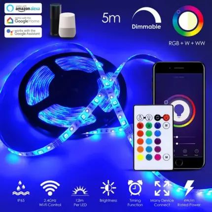 Smart WiFi Colour Changing LED Tape Light Kit