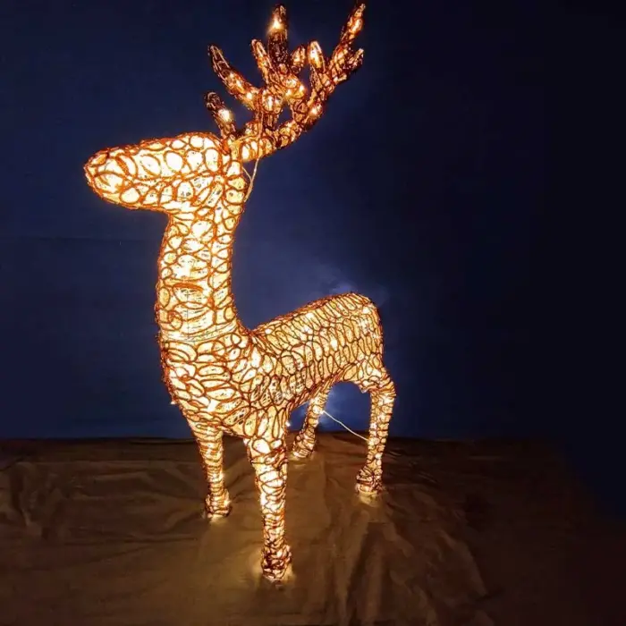 Standing LED Reindeer Outdoor Christmas Decoration