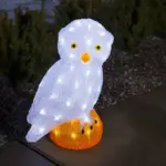 Acrylic Big Owl Outdoor LED Decoration