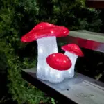 Acrylic Christmas Mushroom Outdoor Decoration