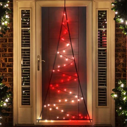 2D Twinkly Multicolour + White LED Christmas Light Tree