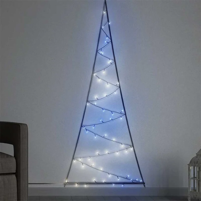 2D Twinkly Multicolour + White LED Christmas Light Tree