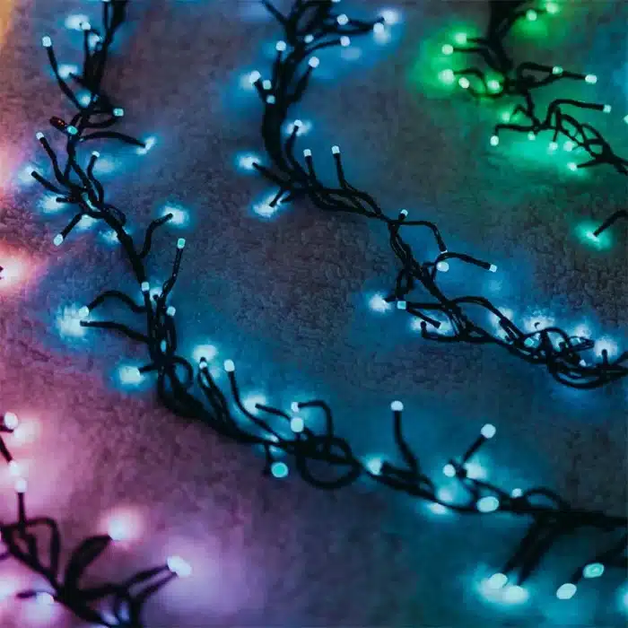 400 LED Twinkly Multicolour Cluster Christmas Lights