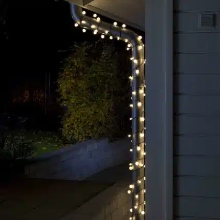 80 LED Warm White Cherry Bulb String Light Set