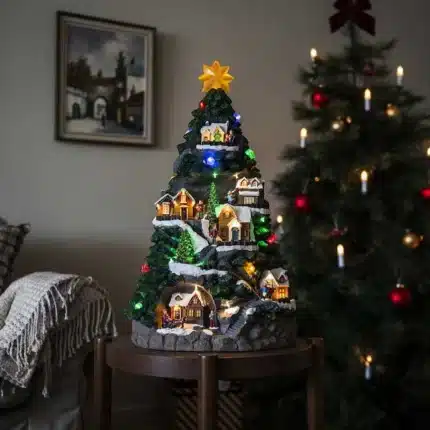 Battery Operated Christmas Tree Mountain Decoration