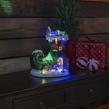 LED Musical Mechanical Boot Christmas Decoration