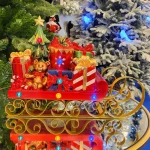 Metal Sleigh Christmas Table Decoration