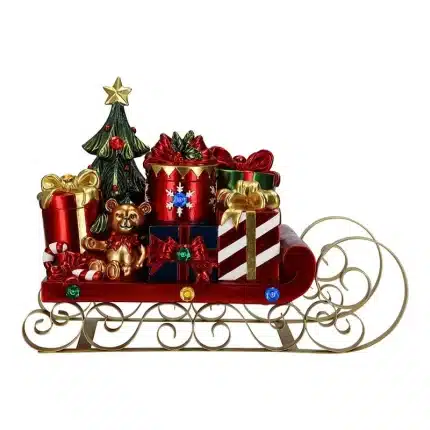 Metal Sleigh Christmas Decoration