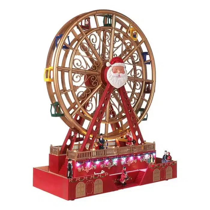 Musical Christmas Animated Ferris Wheel Table Decoration