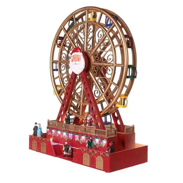 Musical Christmas Animated Ferris Wheel Table Decoration