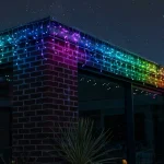 Twinkly 190 LED multicolour icicle Christmas lights for indoor and outdoor use