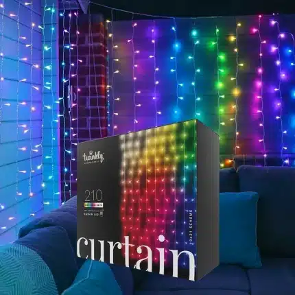 Twinkly 210 RGBW Smart LED Curtain Lights