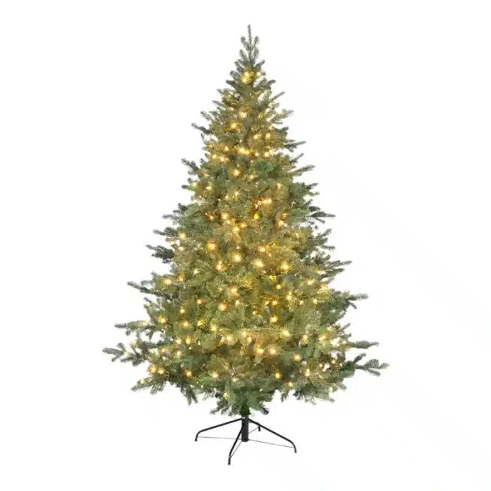 7.5ft Pre-Lit Pine Green Artificial Christmas Tree