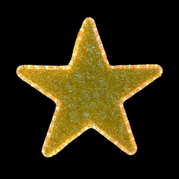 Gold Metallic Star Decoration