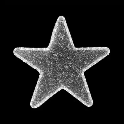 Silver Metallic Star Decoration