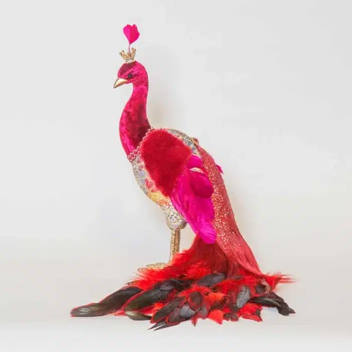 Large Peacock Indoor Christmas Decoration Figurine