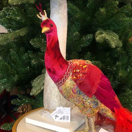 Peacock Indoor Christmas Decoration Figurine