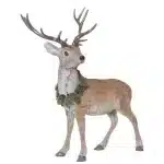 Woodland Standing Deer Indoor Christmas Decoration