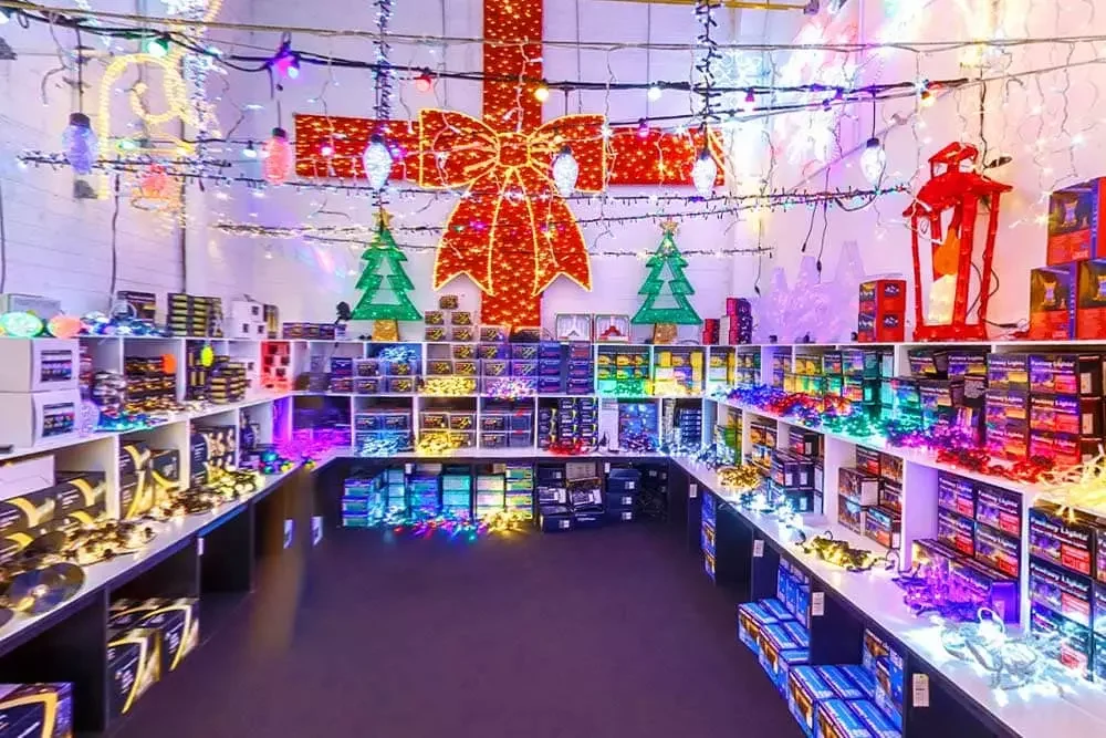 Christmas lighting showroom